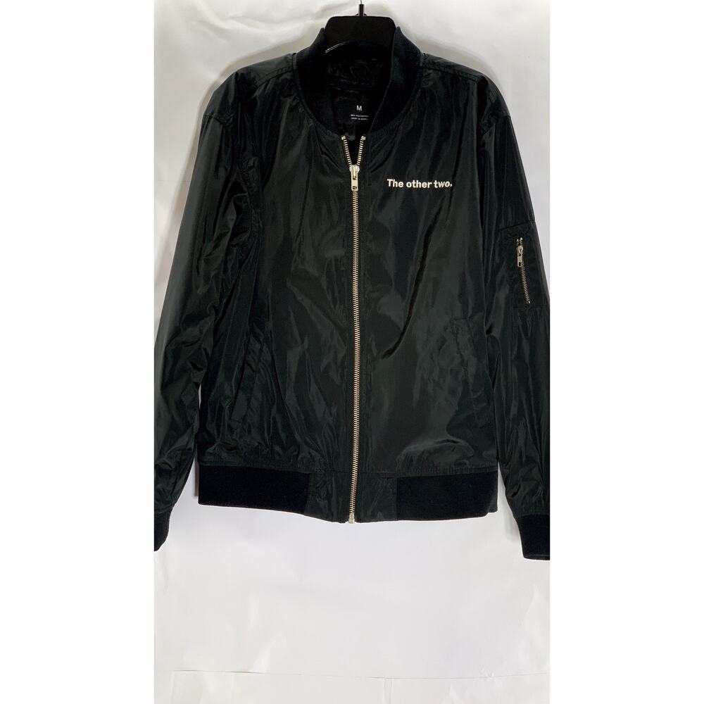 THREADFAST Unisex Adult Black Custom-Made 'The Other Two' Bomber Jacket SZ M